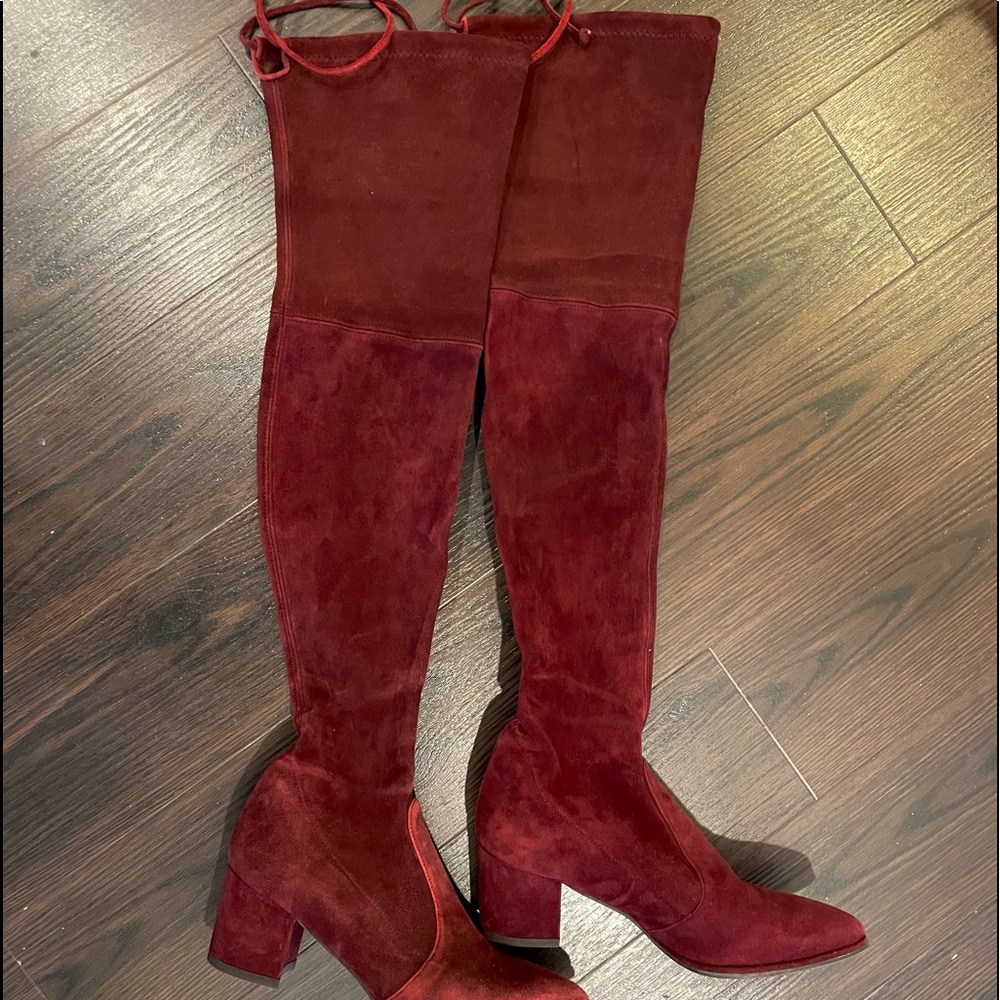 Stuart Weitzman Thighland Suede Over-The-Knee Boot size 4.5 Fits us 5-5.5